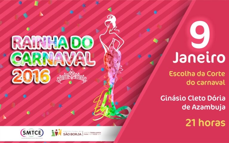 Escolha da Corte do Carnaval 2016 acontece no próximo sábado