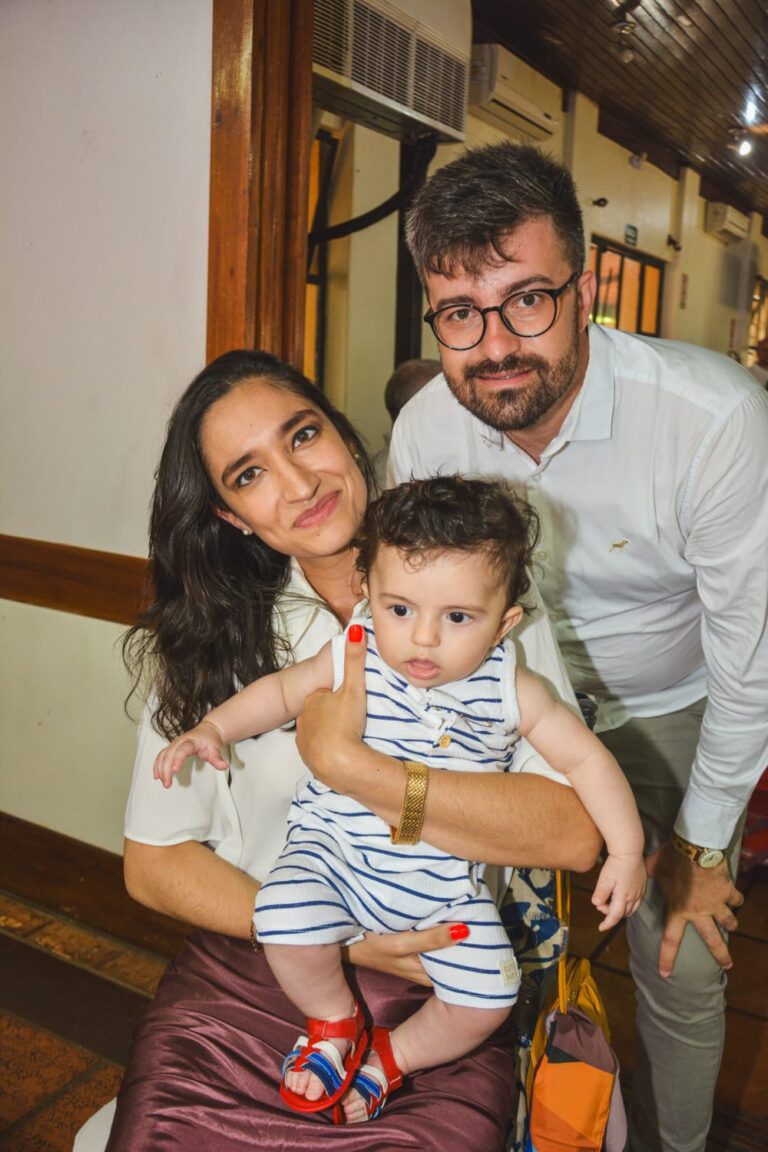 Leticia e Aparicinho com Marco Antonio Loguercio