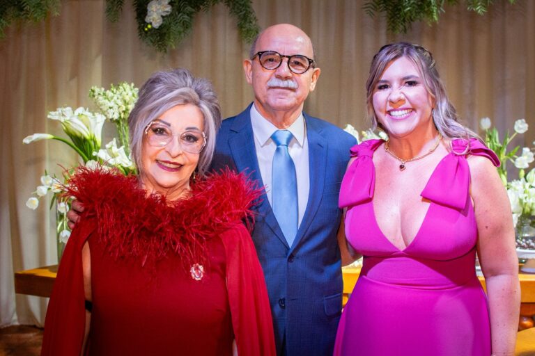 Maria do Horto, Sérgio e Sabrina Streck.